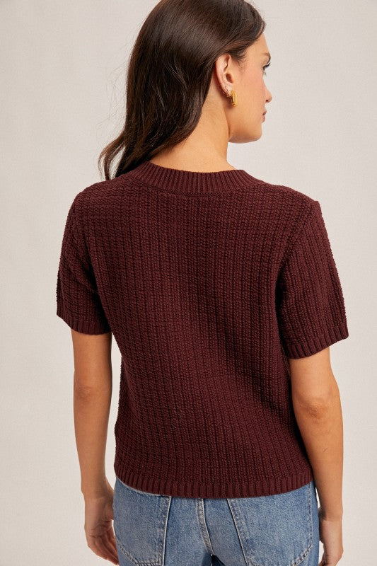 Rachel Short Sleeve Sweater