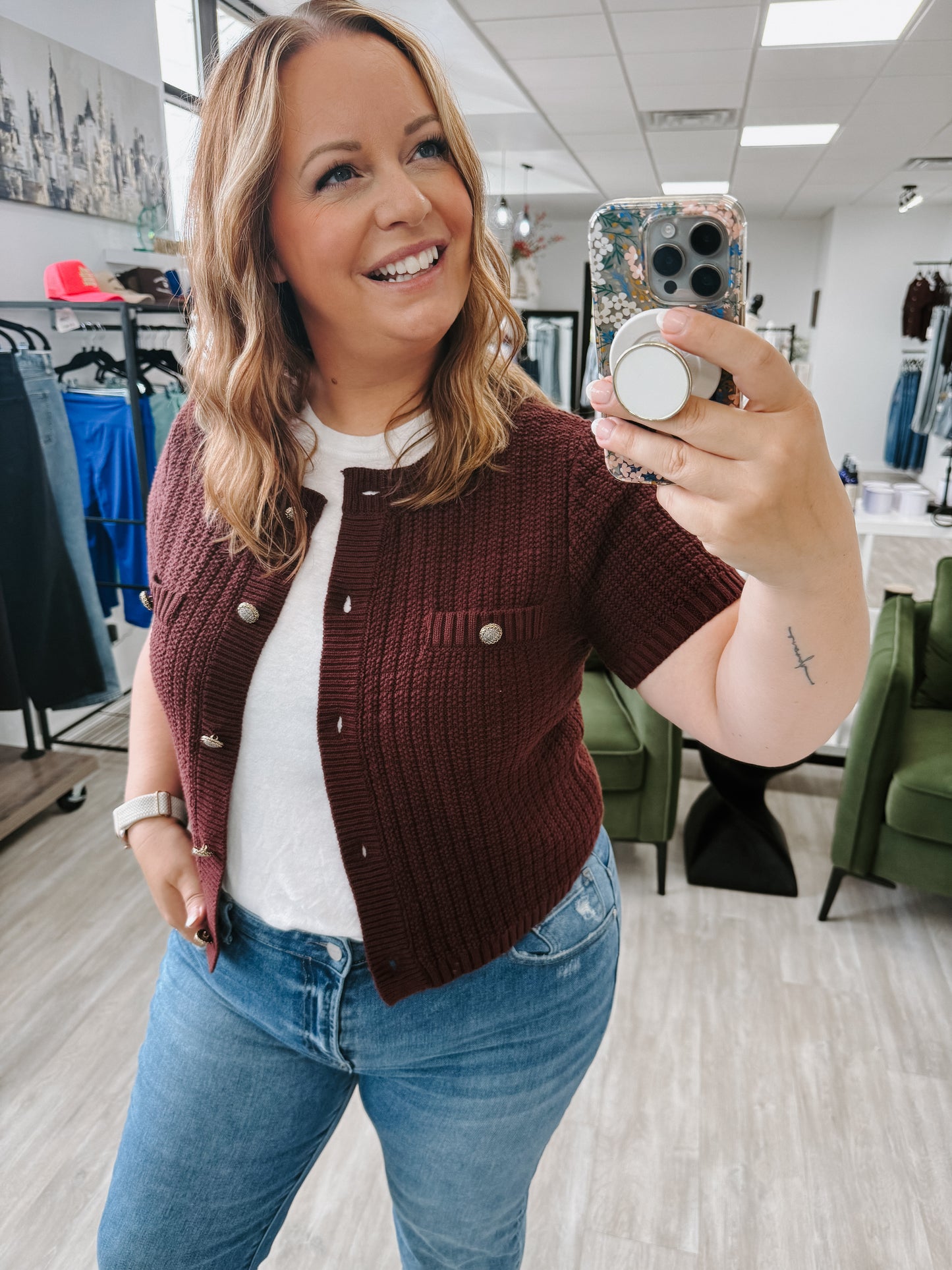 Rachel Short Sleeve Sweater