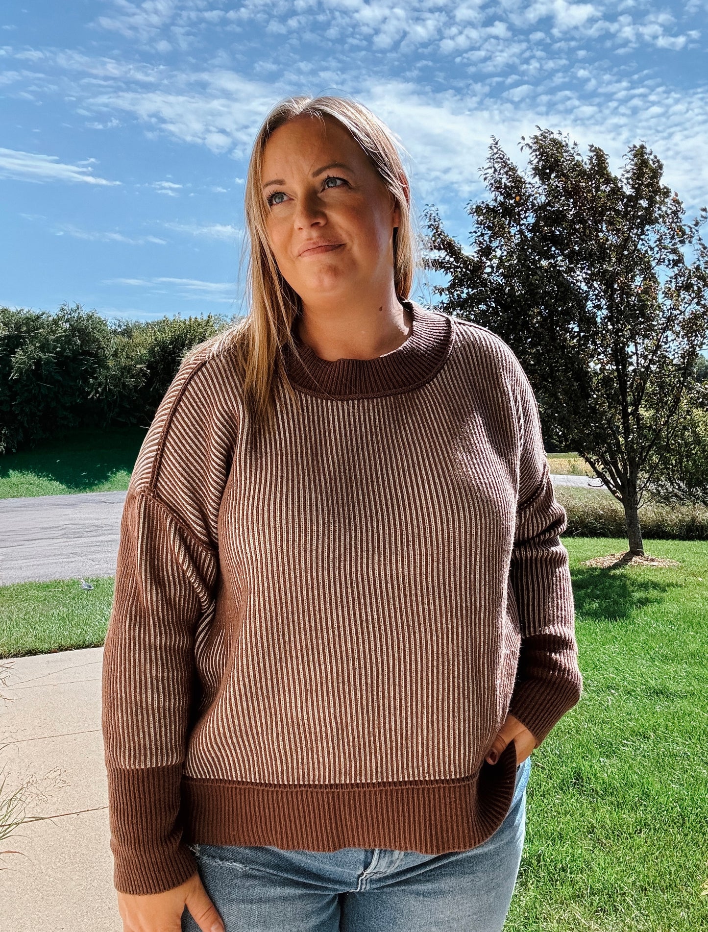 Chelsea Two Toned Sweater