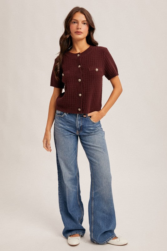 Rachel Short Sleeve Sweater