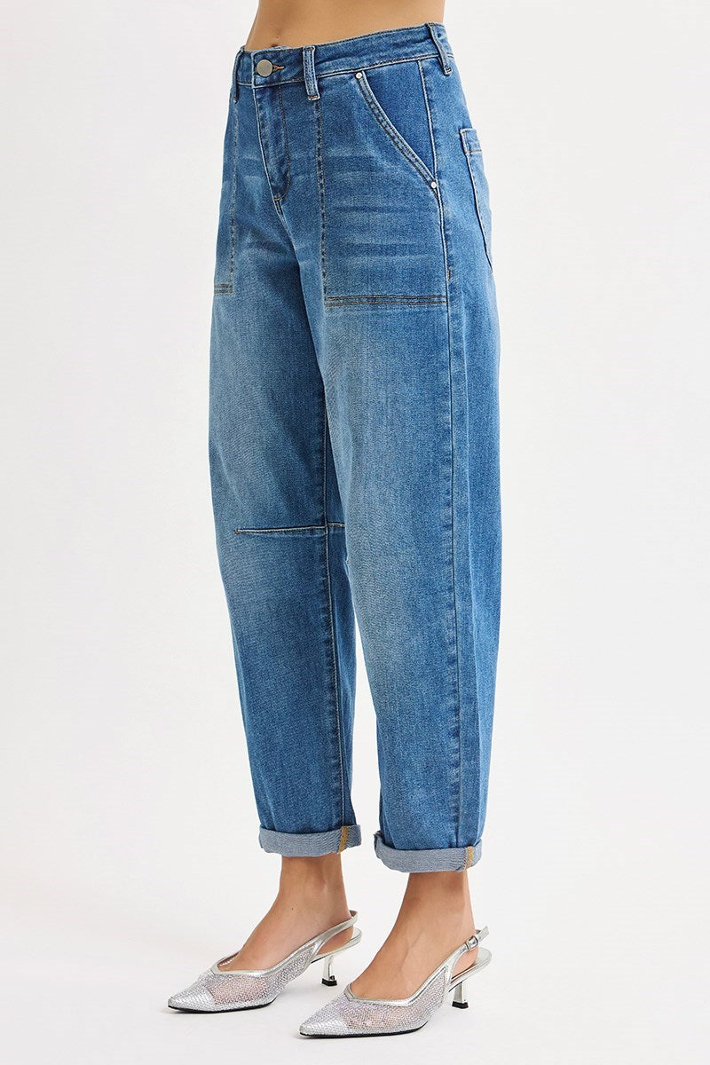 Ellie Barrel Jeans by RISEN