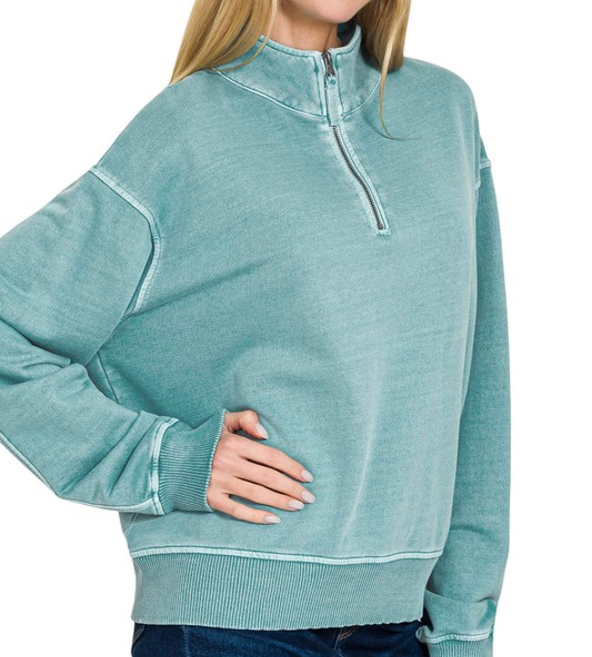 Jaclyn Sweatshirt - Blue Grey