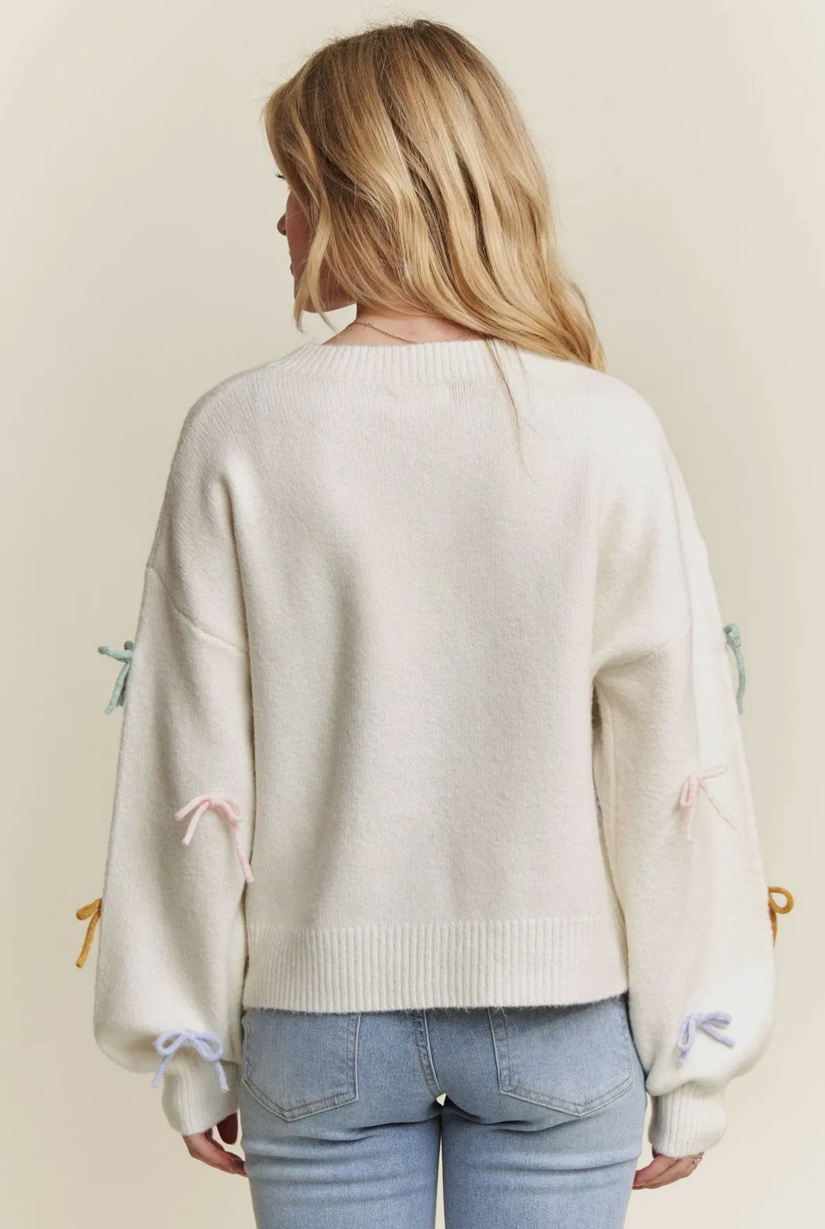 Megan Cutesy Bow Sweater