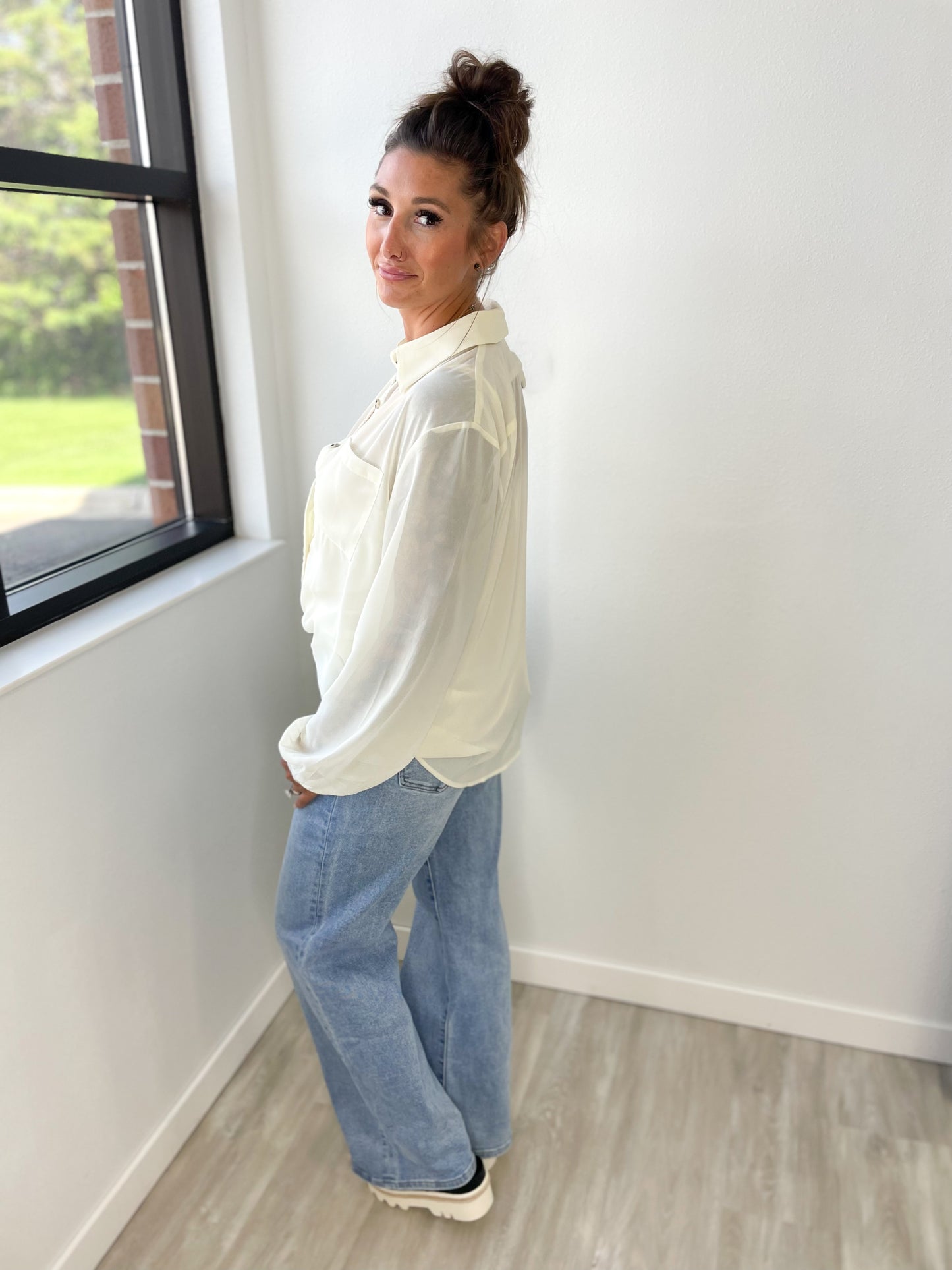 Courtney Chiffon Blouse w/ Cami