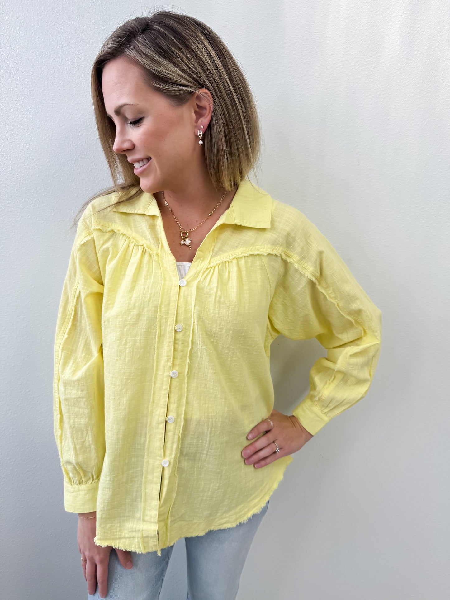 Ray Button Down Top