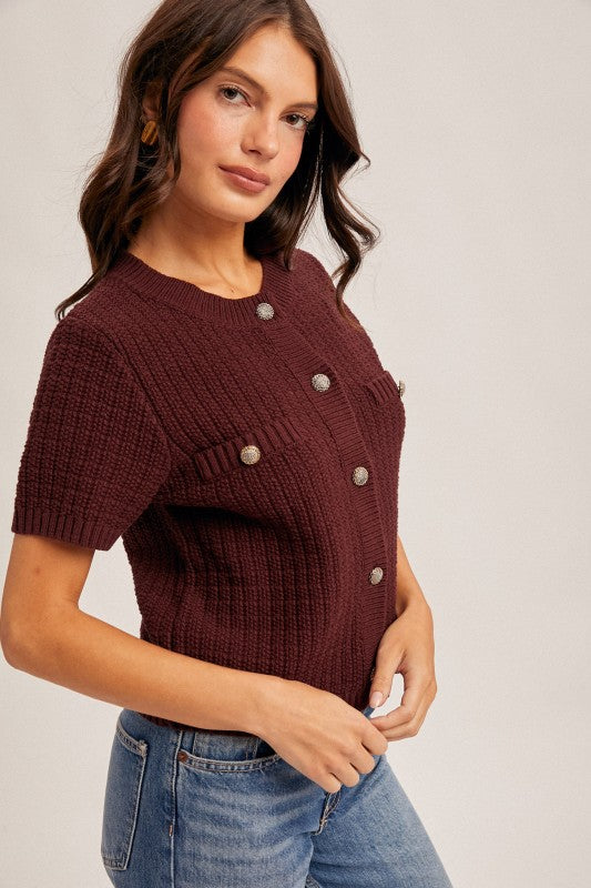 Rachel Short Sleeve Sweater