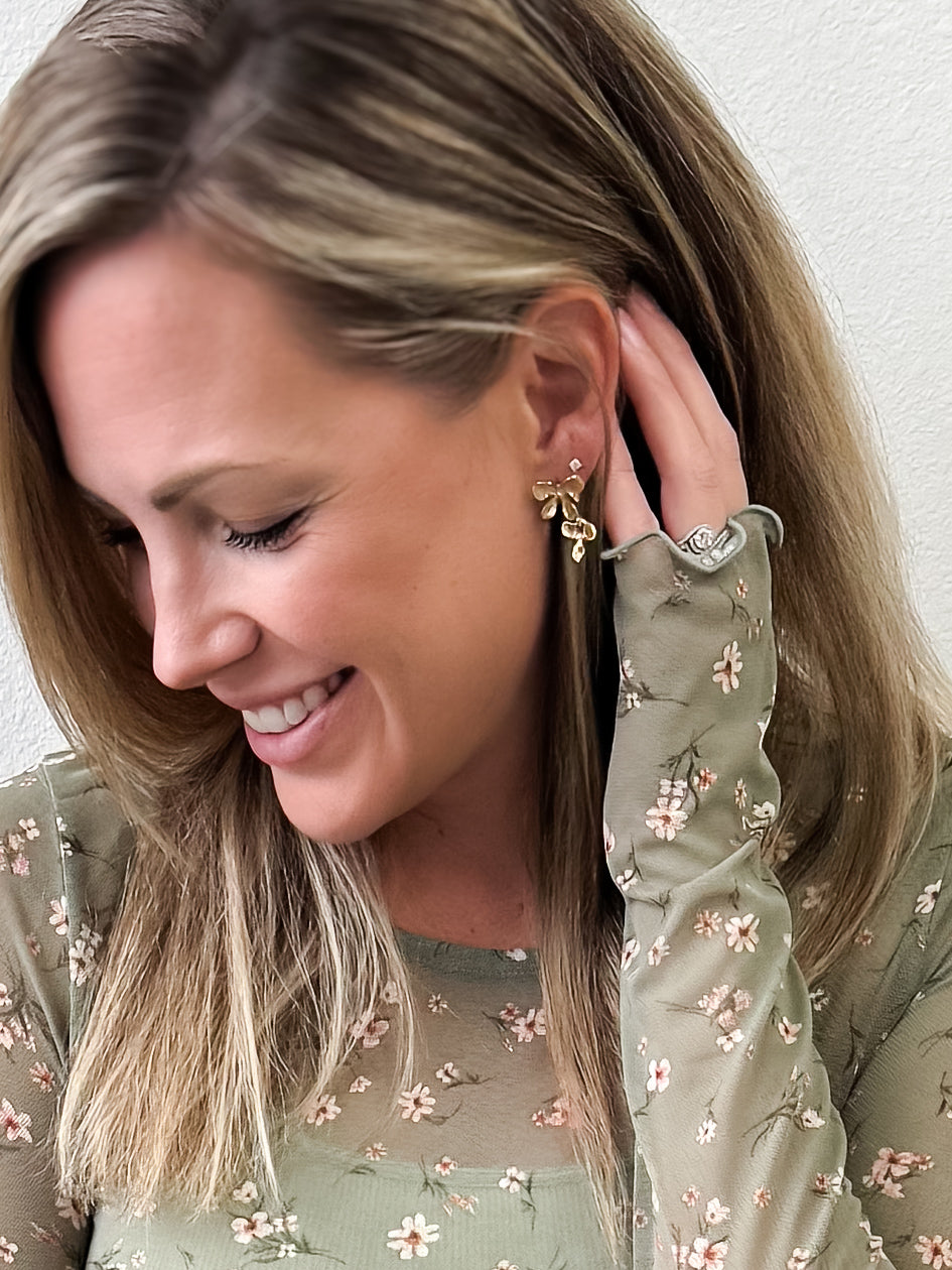 Double Flower Earrings