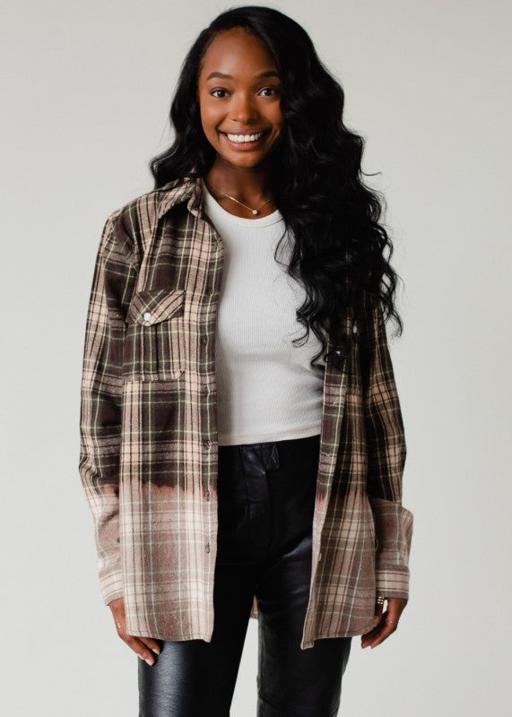 Claire Plaid Top