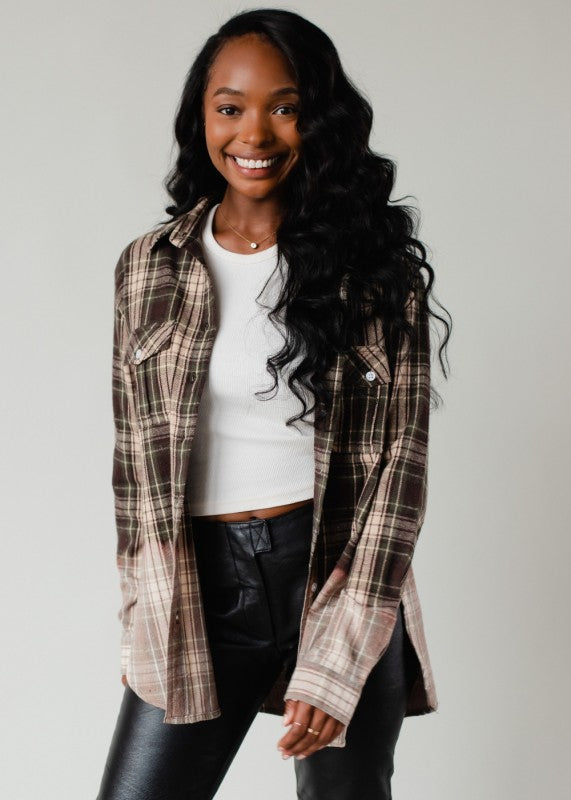 Claire Plaid Top