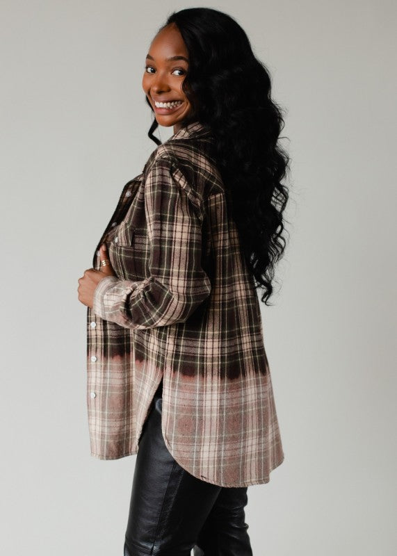 Claire Plaid Top