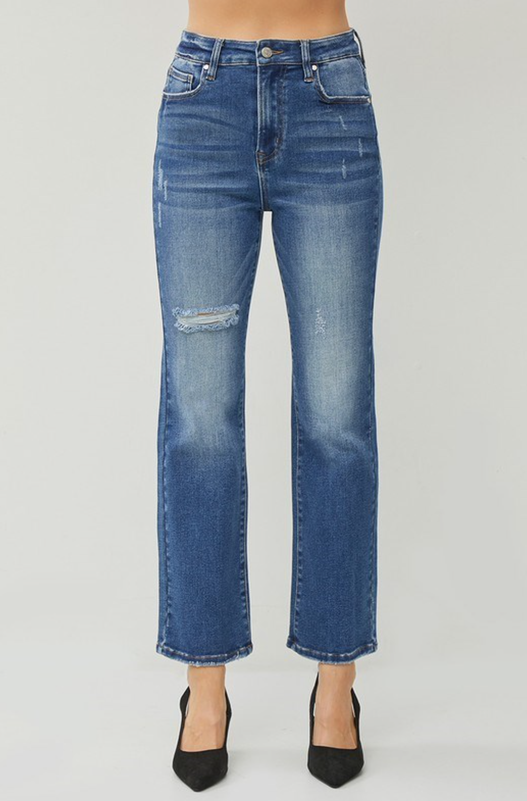 Peggy HR Straight Ankle Jeans by RISEN