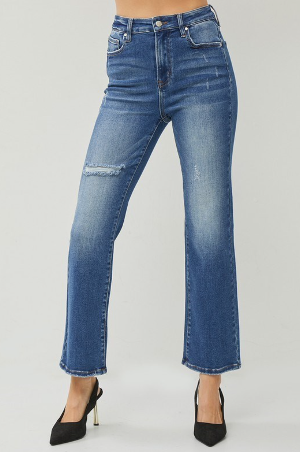 Peggy HR Straight Ankle Jeans by RISEN