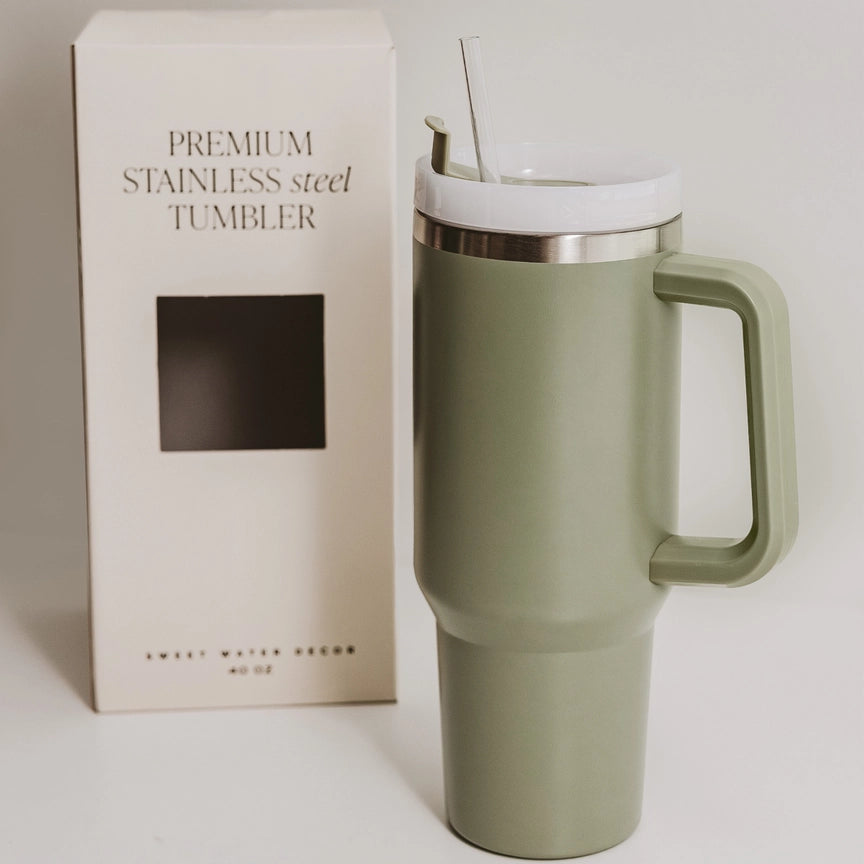 Sage Green Tumbler 40oz