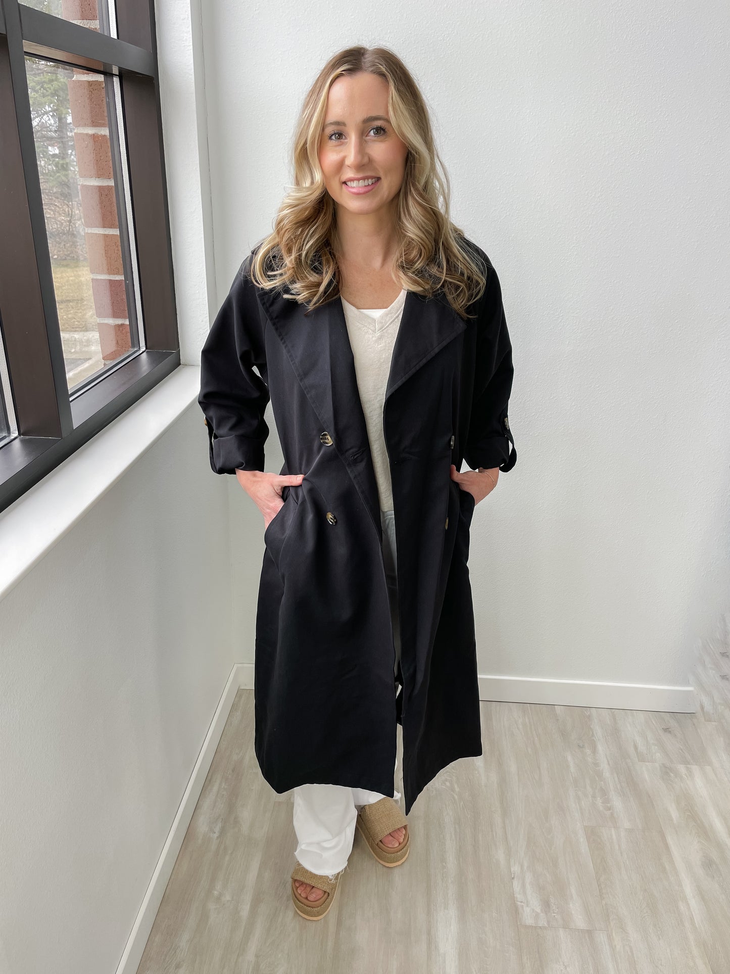 Double Breasted Trench Coat