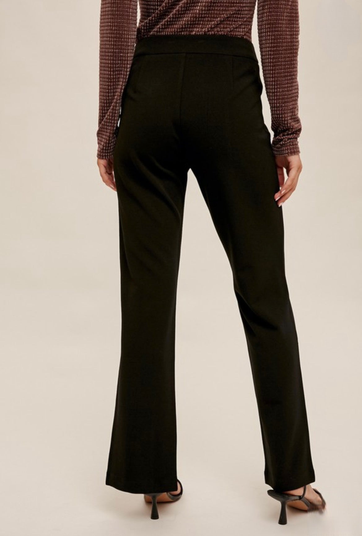Knit Pant with Front Slit