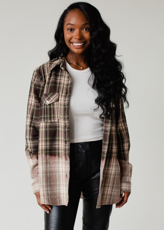 Claire Plaid Top