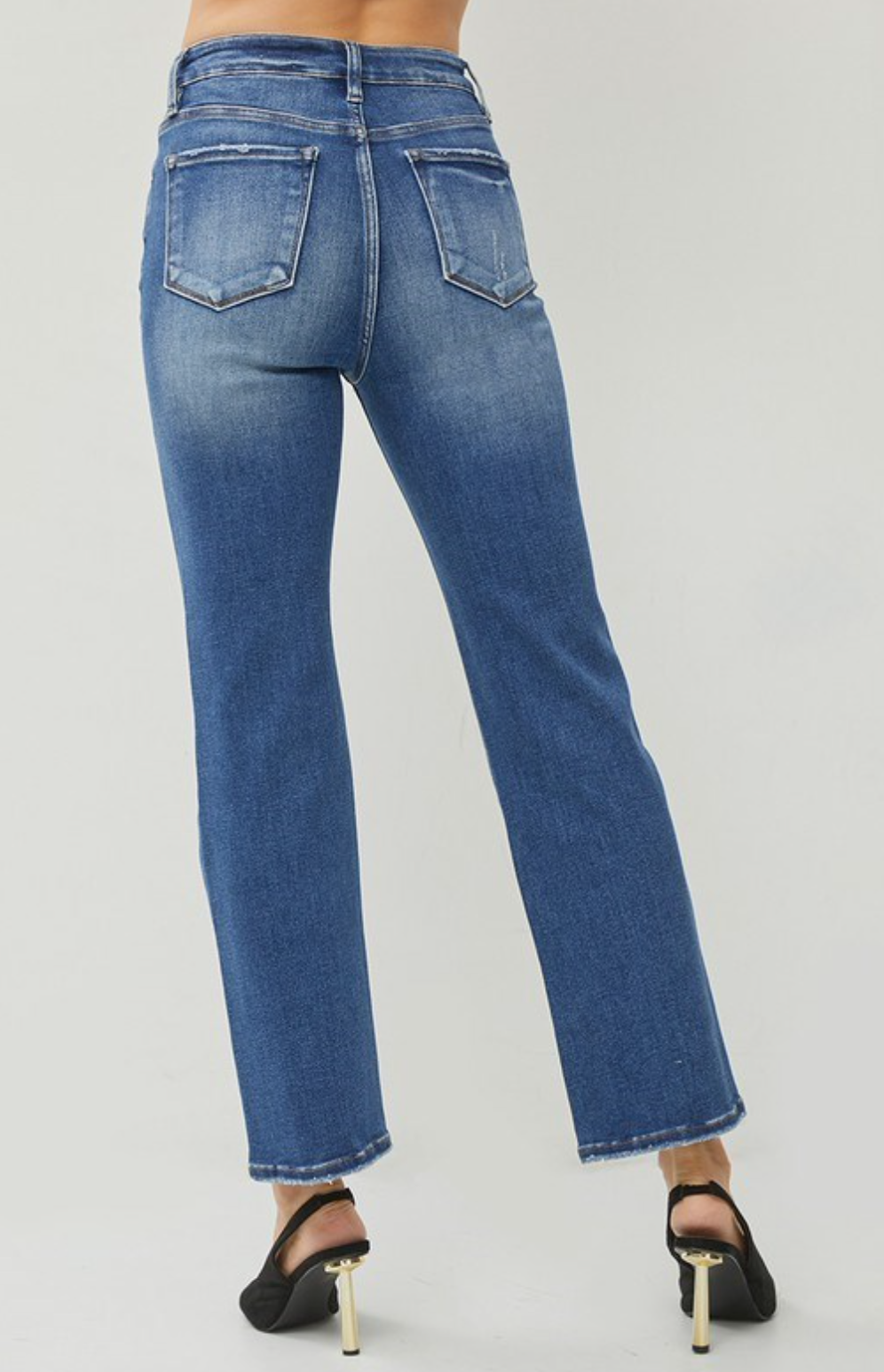 RISEN: Peggy HR Straight Ankle Jeans